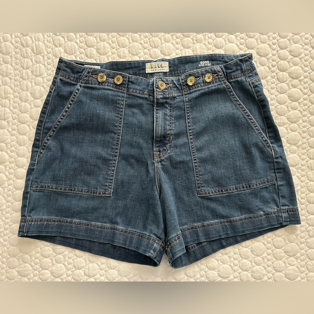 Nichole Miller New York Women's Blue Denim Shorts Sz 8